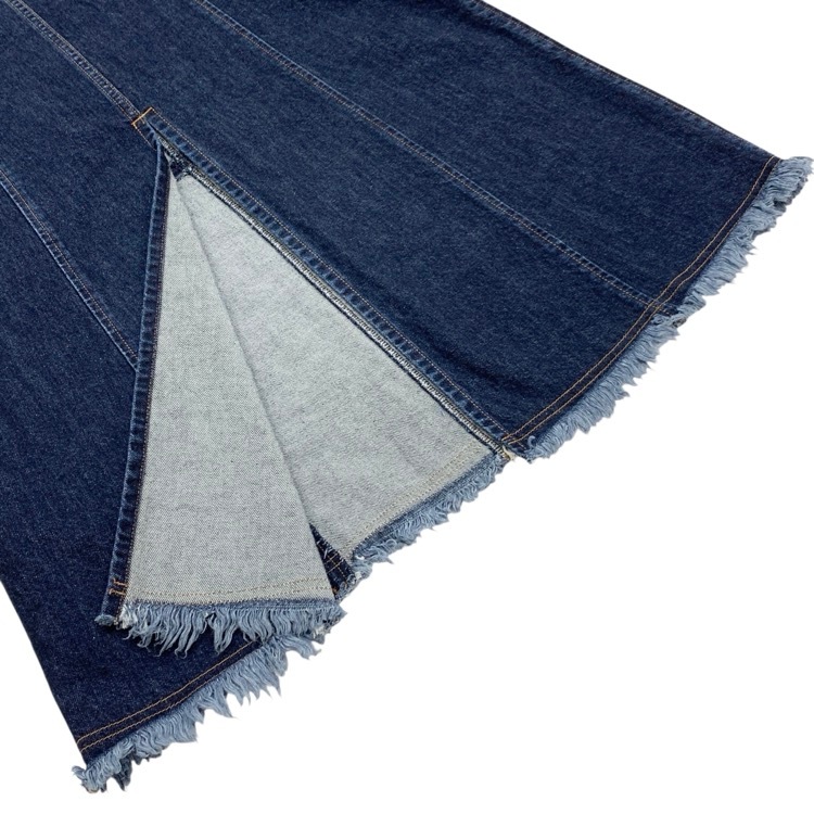 2024AW FETICO フェティコ DENIM SLIT MAXI SKIRT 十字スリットデニム スカート インディゴ 2 FTC244-0501
