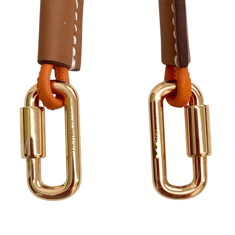 HERMES エルメス キュリオジテ ストラップ オレンジ ピンクゴールド