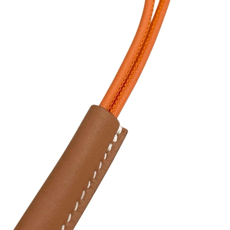 HERMES エルメス キュリオジテ ストラップ オレンジ ピンクゴールド