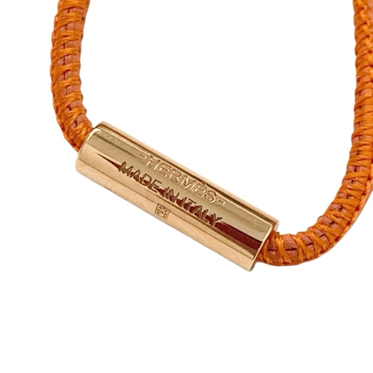 HERMES エルメス キュリオジテ ストラップ オレンジ ピンクゴールド