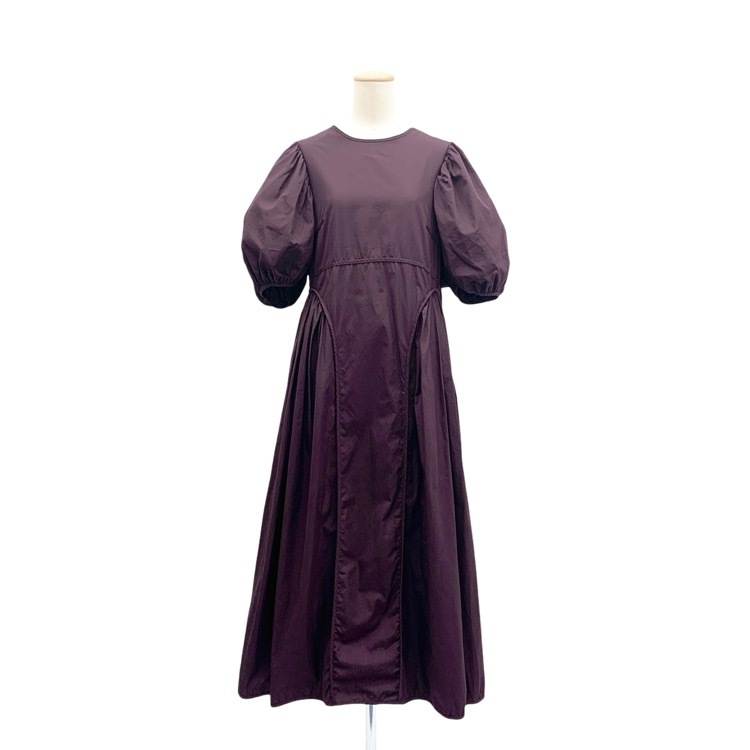 CECILIE BAHNSEN セシリーバンセン FINNEGAN DRESS フィネガン パフスリーブワンピース パープル 8 2.22RTW10011