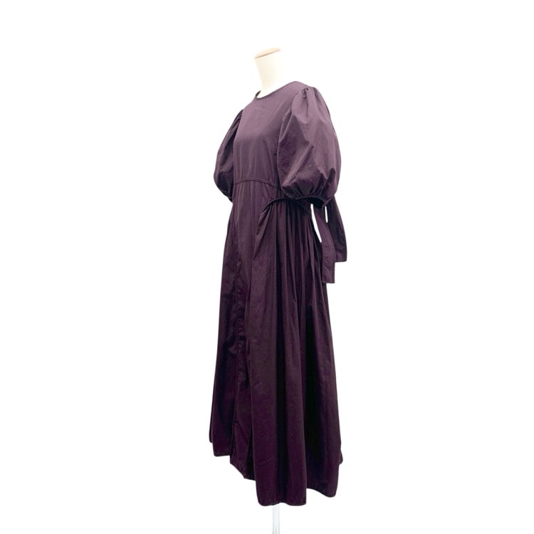 CECILIE BAHNSEN セシリーバンセン FINNEGAN DRESS フィネガン パフスリーブワンピース パープル 8 2.22RTW10011