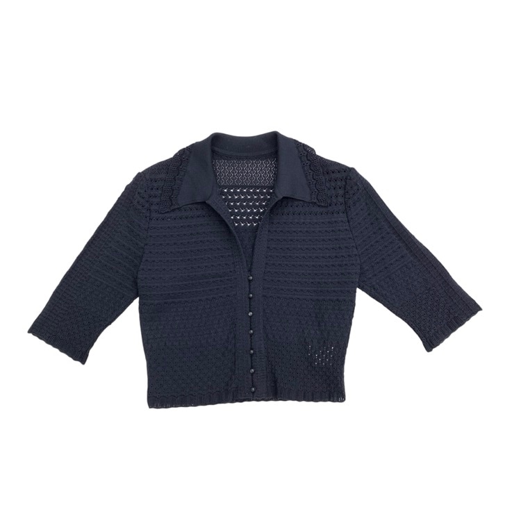 MameKurogouchi マメクロゴウチ メッシュセーター トップス 2 Mame Kurogouchi マメクロゴウチ Lace Knitted Top 透かしレースニット