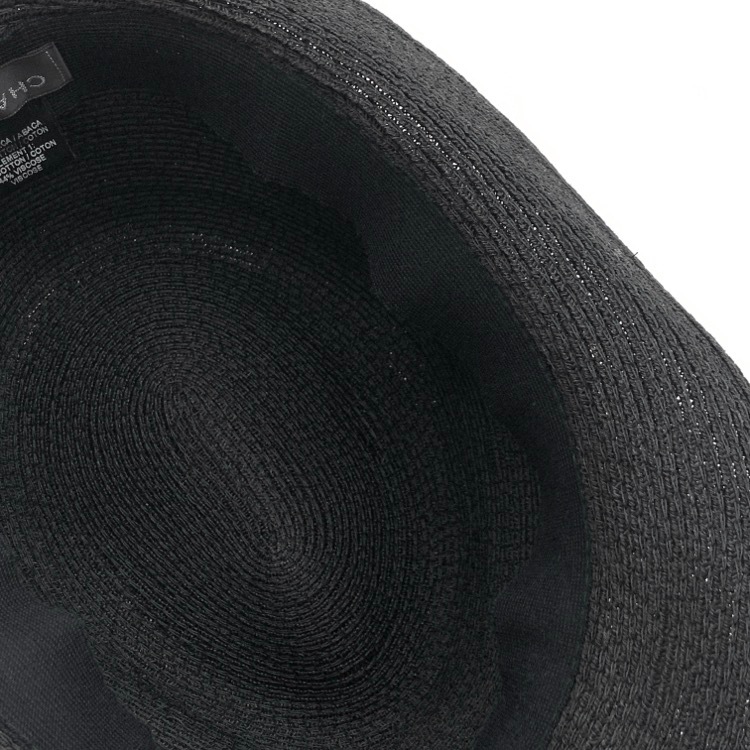 CHANEL シャネル ハット リネン・コットン ブラック M