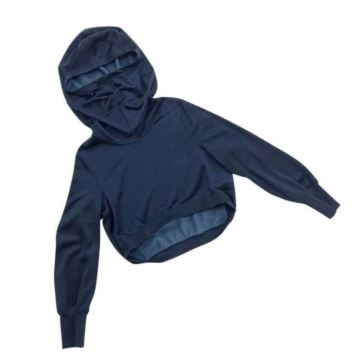 未使用品 2025SS Mame Kurogouchi マメクロゴウチ Cropped Relaxed Sweat Hoodie クロップドリラックススウェットフーディートップス MM25SS-JS033