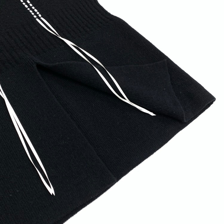 YUKI SHIMANE ユキシマネ Hand stitched Slit Knit skirt ファインメリノウールハンドステッチスリットニットスカート YS23AW-KSK