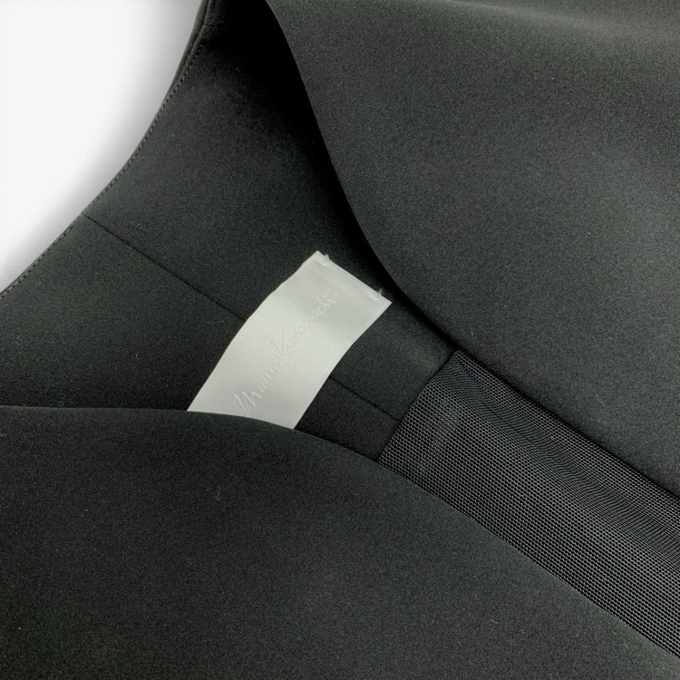 Mame Kurogouchi マメクロゴウチ Acetate Polyester Jump Suit フレアジャンプスーツ ブラック 3 MM23FW-OA013