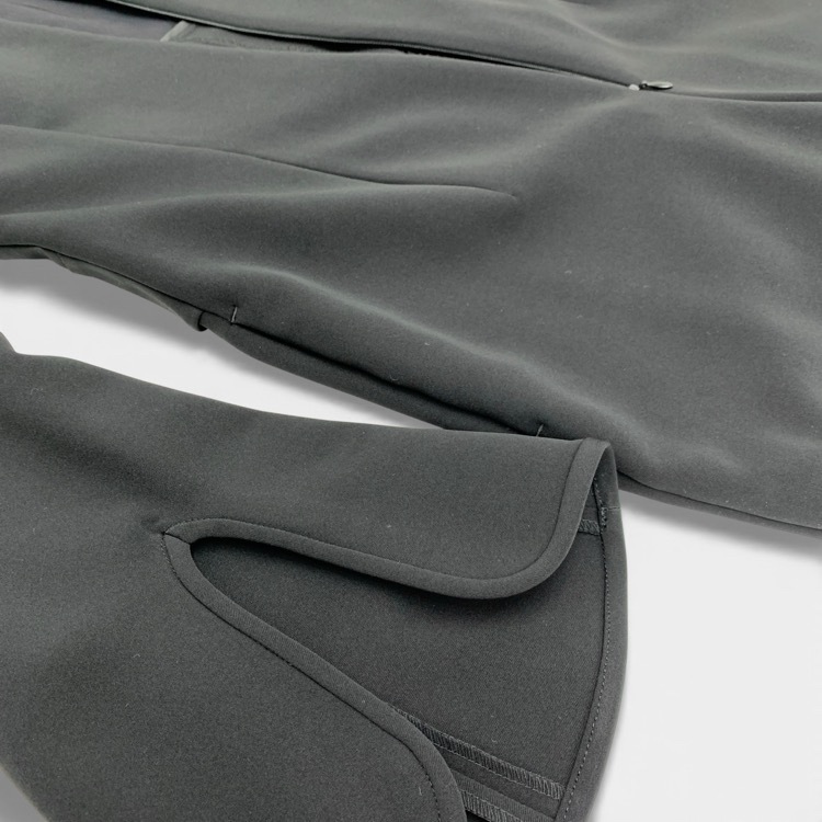 Mame Kurogouchi マメクロゴウチ Acetate Polyester Jump Suit フレアジャンプスーツ ブラック 3 MM23FW-OA013