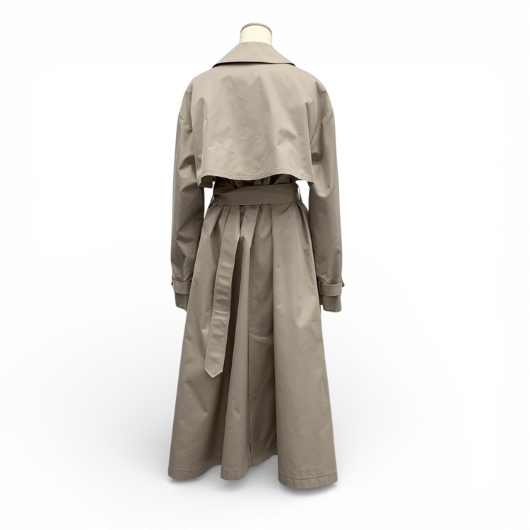 FOXEY フォクシー シリーン ロングトレンチコート パウダーベージュ 38 44156-SCOE