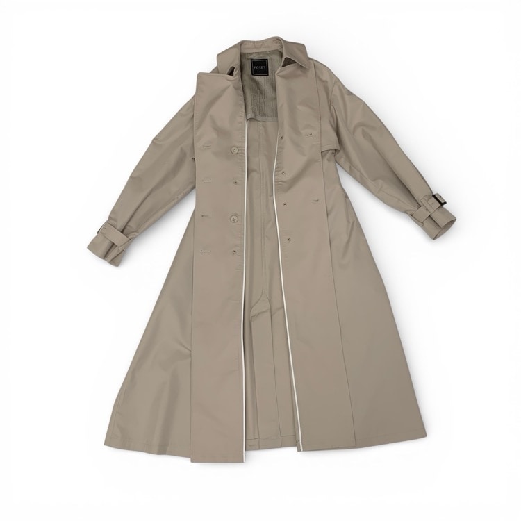 FOXEY フォクシー シリーン ロングトレンチコート パウダーベージュ 38 44156-SCOE