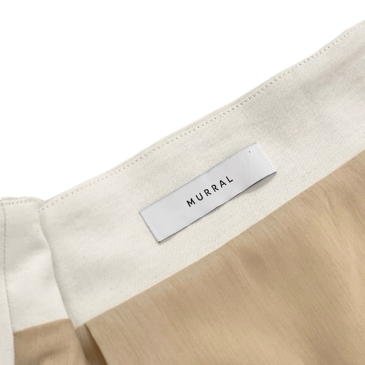 MURRAL ミューラル Cucurbita embroidered skirt 刺繍Iライン スカート ホワイト 2 251-0901