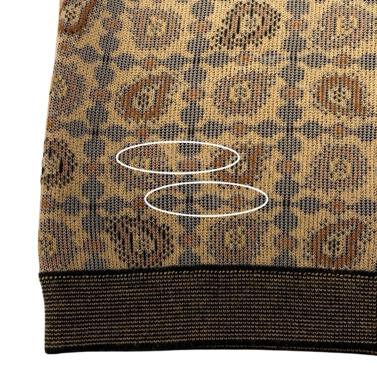 Mame Kurogouchi マメクロゴウチ Paisley Jacquard Knitted Vest ペイズリージャガードニットベスト ブラウン 2 MM21PF-KN724