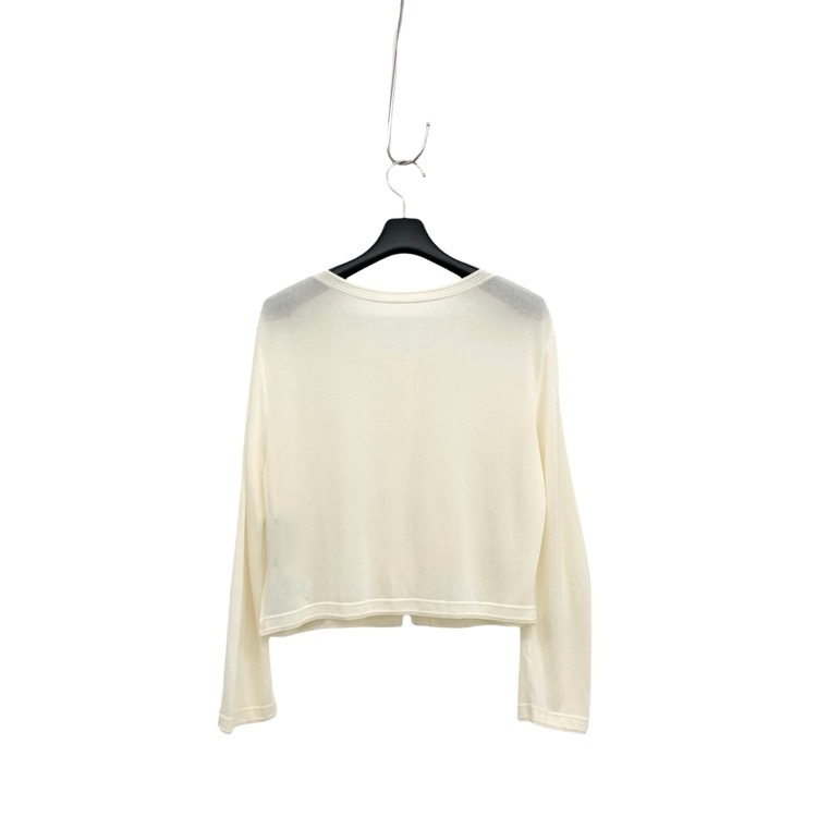 FOXEY フォクシー F.T カーディガン ホワイト 40 39675-KAJOA10D