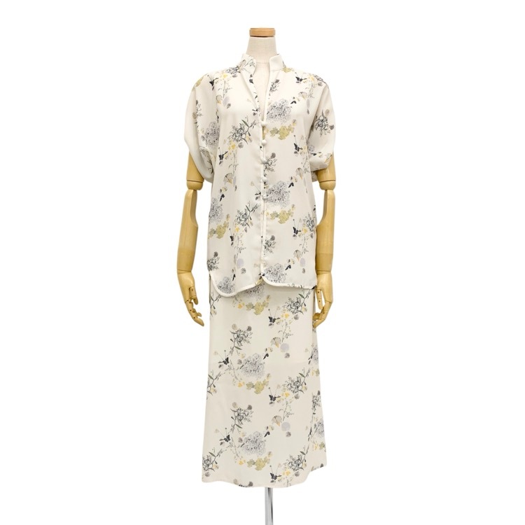 Mame Kurogouchi マメクロゴウチ Flower Printed Blouse/Flower Printed Skirt マルチ 1 MM20PS-SH702/MM20PS-SK703