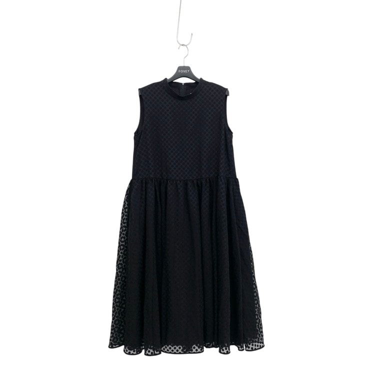 FOXEY NEWYORK フォクシー ドレス コチネレ モックネック ブラック 40 44854-NAOOE