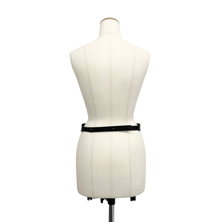 2024SS FUMIE=TANAKA フミエタナカ leather fringe belt レザーフリンジ ベルト ブラック F F24S-76