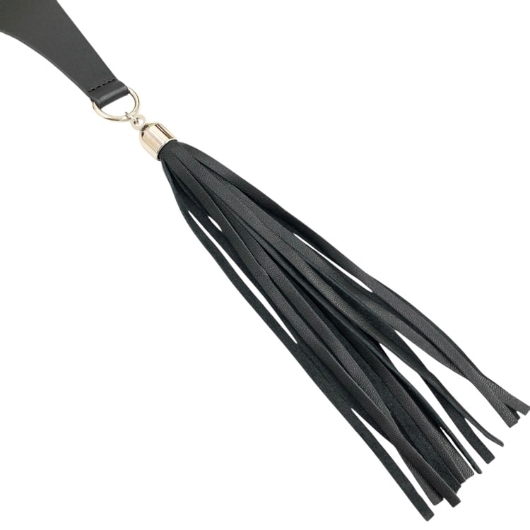 2024SS FUMIE=TANAKA フミエタナカ leather fringe belt レザーフリンジ ベルト ブラック F F24S-76