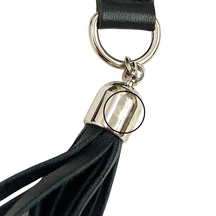 2024SS FUMIE=TANAKA フミエタナカ leather fringe belt レザーフリンジ ベルト ブラック F F24S-76