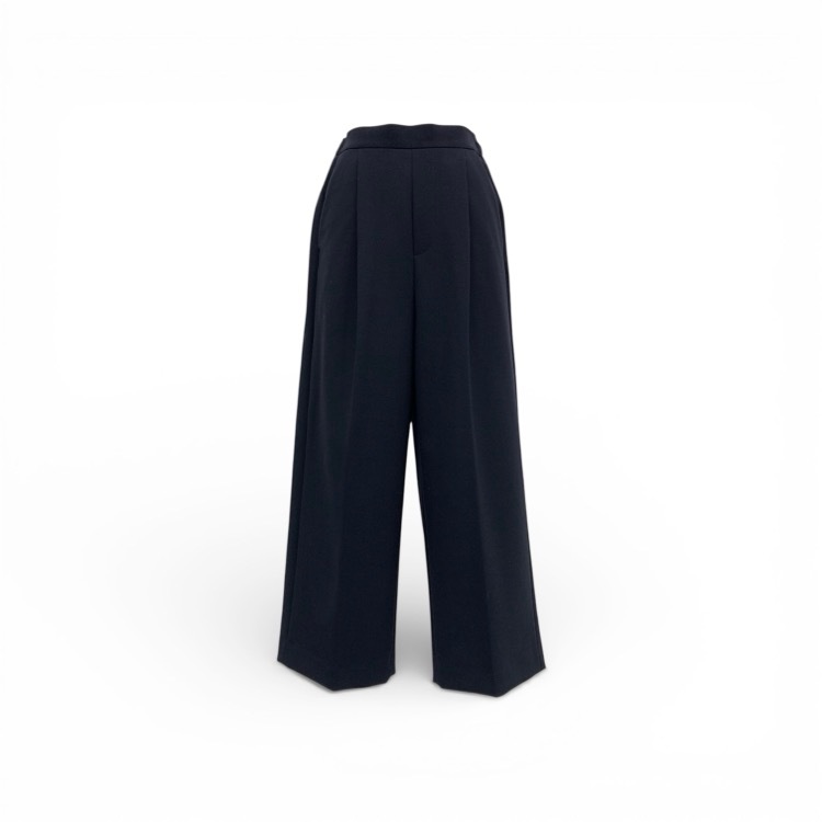 ENFOLD エンフォルド タック イージートラウザー パンツ ネイビー 34 300CS631-3090