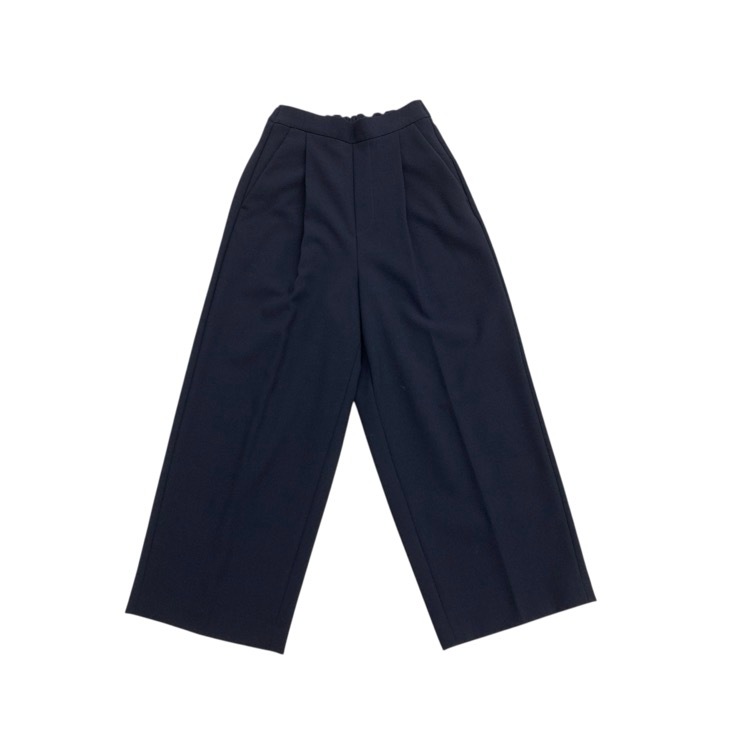 ENFOLD エンフォルド タック イージートラウザー パンツ ネイビー 34 300CS631-3090