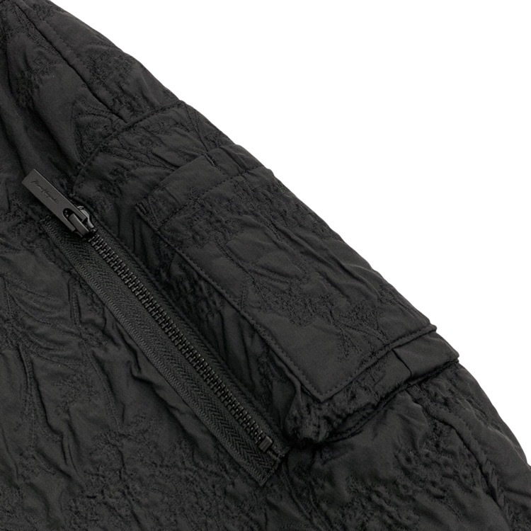 Mame Kurogouchi マメクロゴウチ Floral Jacquard Triple Cloth Jacket ジャガードブルゾン ブラック 3 MM25FW-JL017