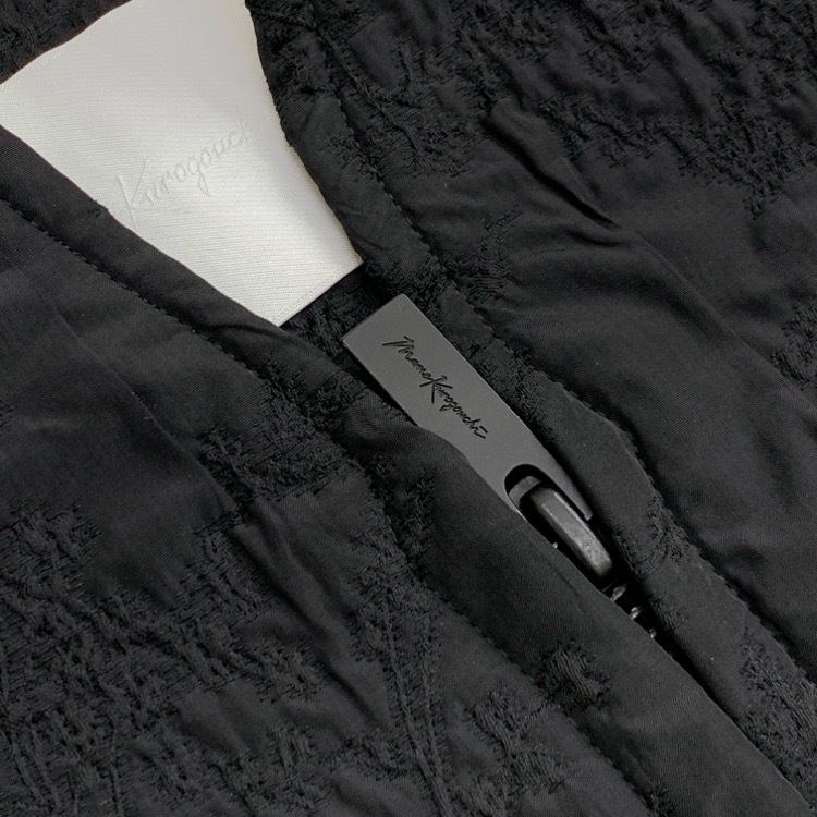 Mame Kurogouchi マメクロゴウチ Floral Jacquard Triple Cloth Jacket ジャガードブルゾン ブラック 3 MM25FW-JL017