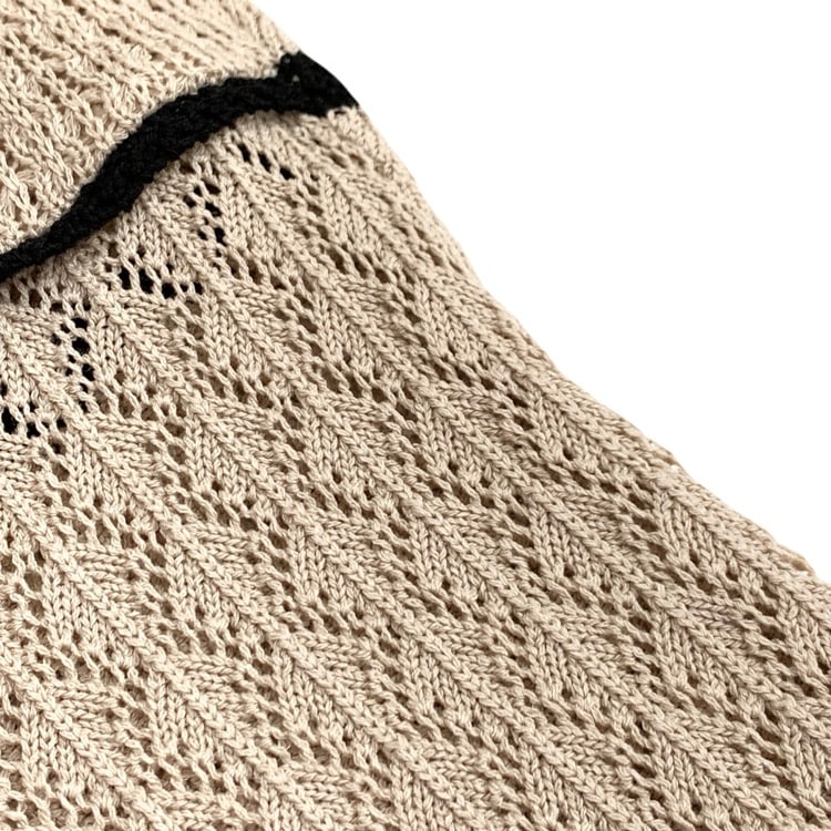 未使用品 2025AW FETICO フェティコ LACE KNIT BODYSUIT レースニットボディスーツ ベージュ 36 FTC254-0705