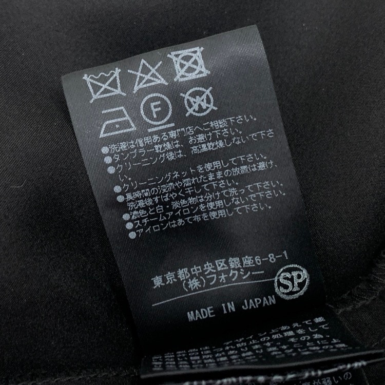 FOXEY フォクシー ドレス 総シルク ワンピースブラック 40 37822-SOFN