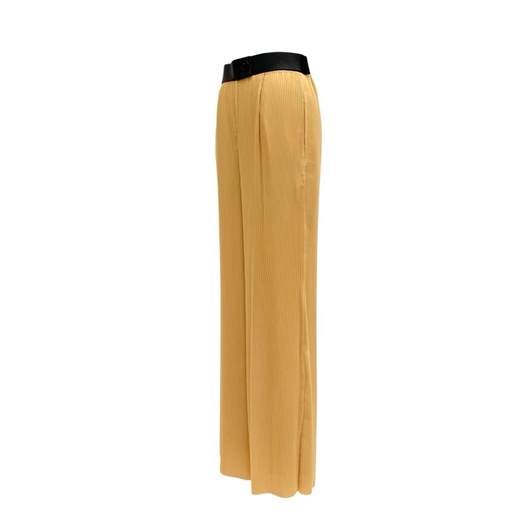 未使用品 AKIRANAKA アキラナカ Monne pleats pants プリーツ パンツ イエロー 1 AR2042