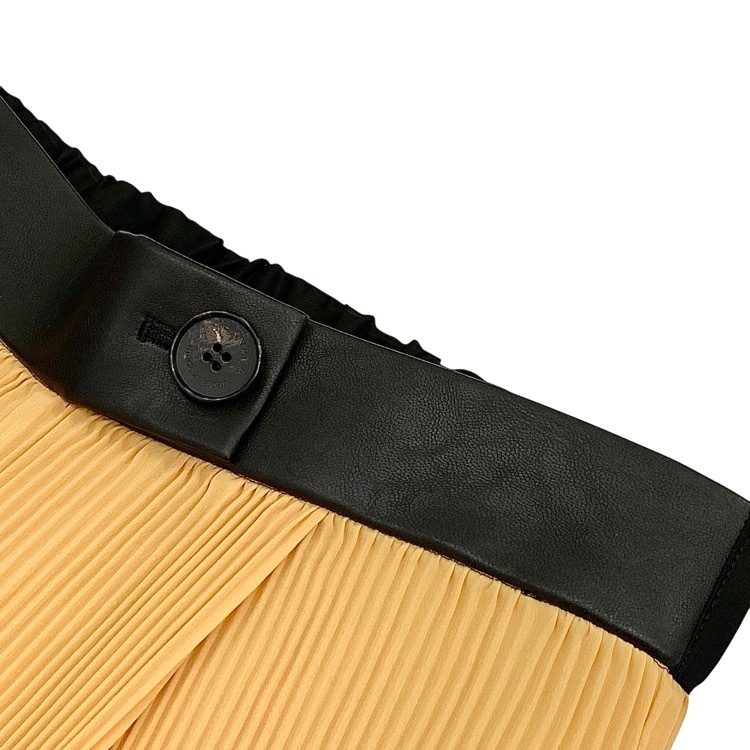 未使用品 AKIRANAKA アキラナカ Monne pleats pants プリーツ パンツ イエロー 1 AR2042