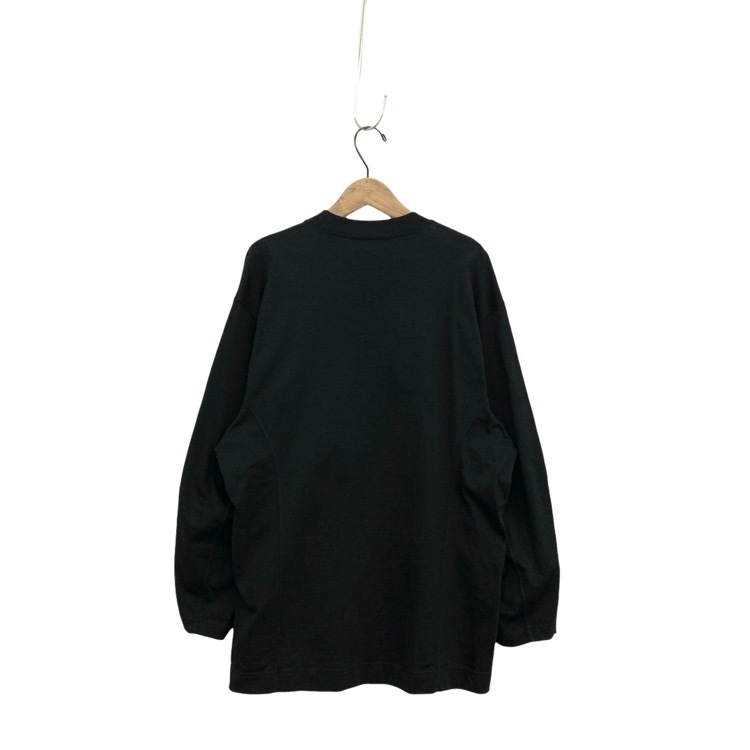 Mame Kurogouchi マメクロゴウチ Classic Cotton Long Sleeve Top クルーネックカットソー ブラック 2 MM22PS-JS729
