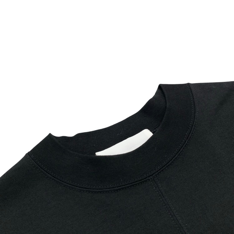 Mame Kurogouchi マメクロゴウチ Classic Cotton Long Sleeve Top クルーネックカットソー ブラック 2 MM22PS-JS729