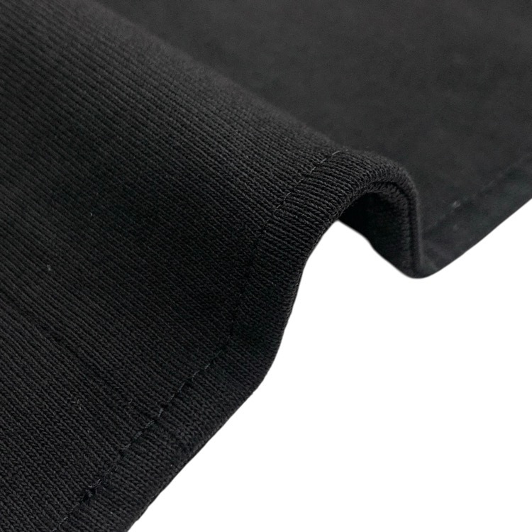 Mame Kurogouchi マメクロゴウチ Cotton Jersey French Sleeve Top コットンジャージースリーブレストップス ブラック 2 MM24FW-JS018