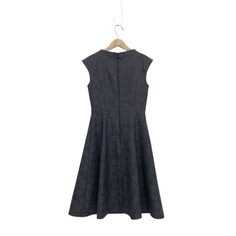 TOCCA トッカ VERONICA ドレス 薔薇柄ジャガードワンピース ブラック 0 OPTONW0102