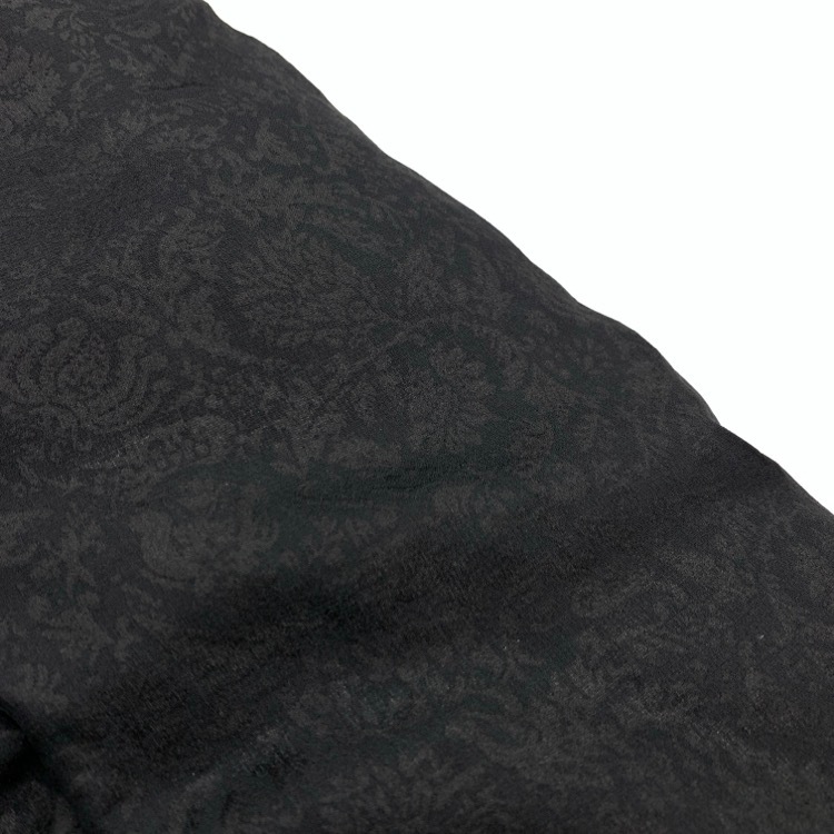 HARUNOBUMURATA ハルノブムラタ ILIANA ダウンコート シルクジャカード ブラック 36 HM23W114-SOV06