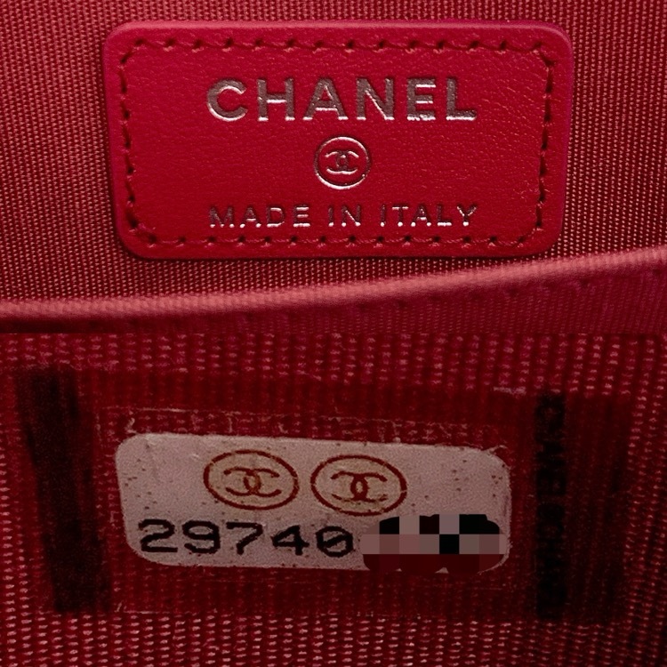 未使用品 CHANEL シャネル マトラッセ クラシック ジップ コインパース キャビアスキン ピンク AP1416