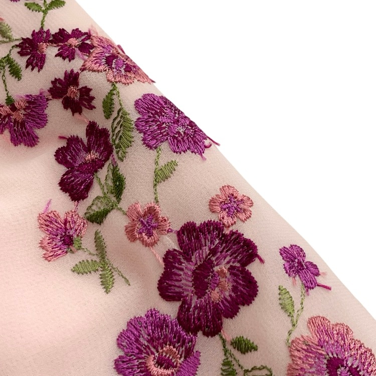 TOCCA トッカ BEAUTIFUL DREAM ドレス 復刻 フラワー刺繍ワンピース ピンク 0 OPTONX0513