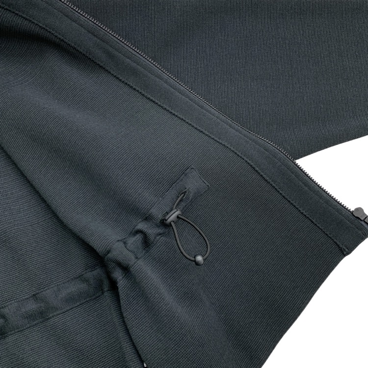 2025AW CFCL シーエフシーエル TW MILAN CROPPED HOODIE JACKET ミラノリブニットフーディジャケット パーカー スモーキーブラック 3 CF010KC127JP00
