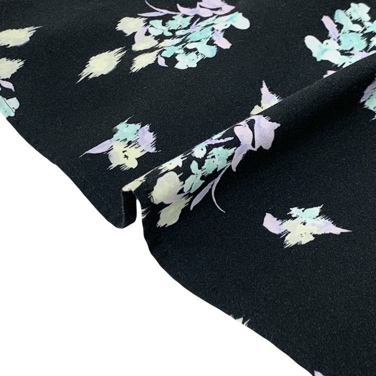 未使用品 2026SS Mame Kurogouchi マメクロゴウチ Floral Motif Printed Dress 花柄モチーフシャツワンピース ブラック 1 MM26SS-DR001
