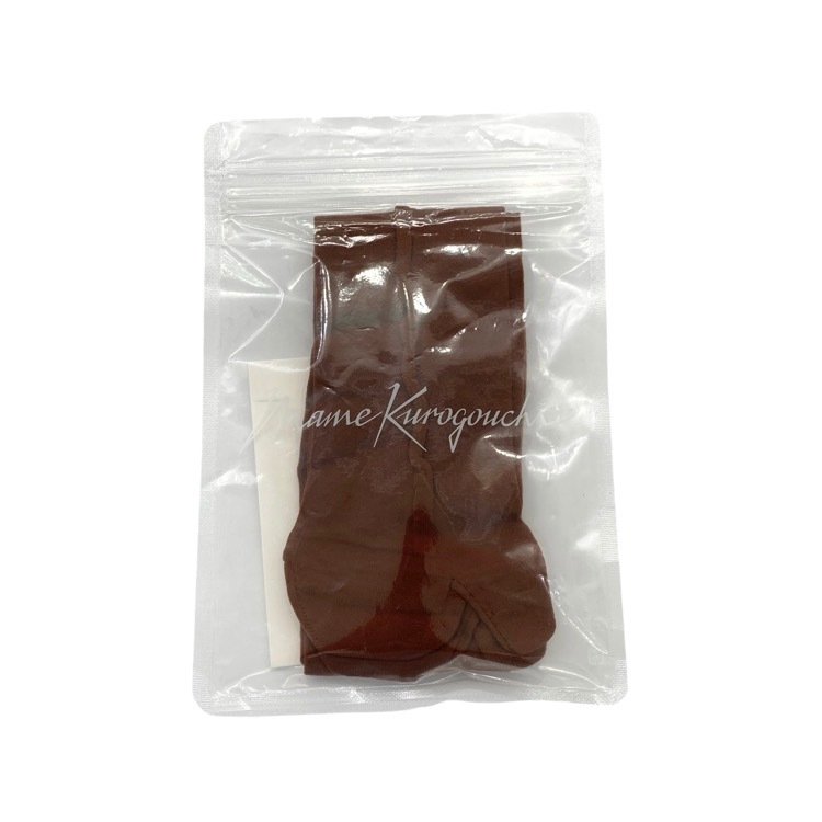 Mame Kurogouchi マメクロゴウチ Bamboo Motif Sheer Tabi Socks ナイロンタビソックス ブラウン F MM23SS-AC315