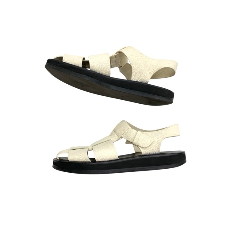 THE ROW ザロウ FISHERMAN SANDALS アイボリー 38 F1203L129