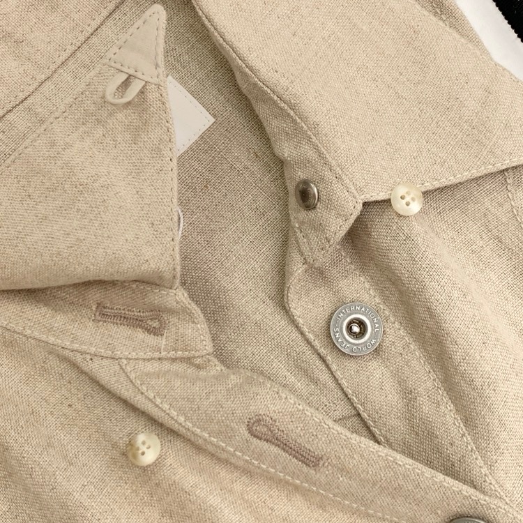未使用品 AKIRANAKA アキラナカ リネンオールインワン ジャンプスーツ ベージュ 1 AS1924BE