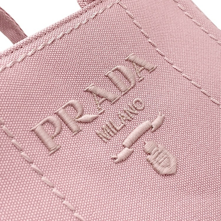 PRADA プラダ コットンキャンバス ミニハンドバッグ ピンク 1BA038_2CYA_F04HD_V_8OM