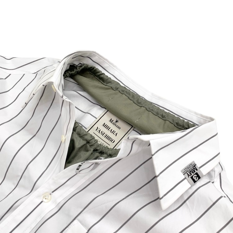 Maison MIHARA YASUHIRO メゾン ミハラヤスヒロ SHIRTS COMBINED SKIRT シャツコンビスカート ホワイト 36 B14SK161