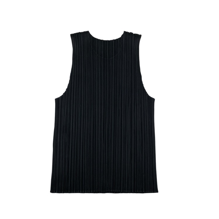 PLEATS PLEASE ISSEY MIYAKE プリーツプリーズ MONTHLY COLORS : MAY プリーツノースリーブトップス ブラック 5 PP51-JK151-15