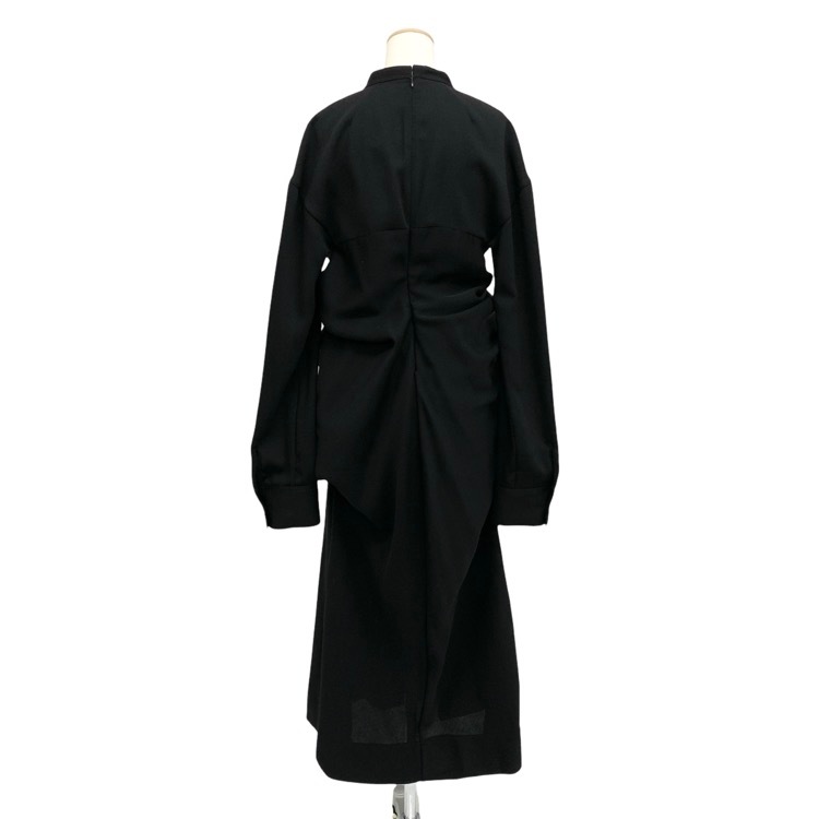 HARUNOBUMURATA ハルノブムラタ HILARY TWISTED FRONT WOOL DRESS ツイストワンピース 38 HM23S434-DOV01