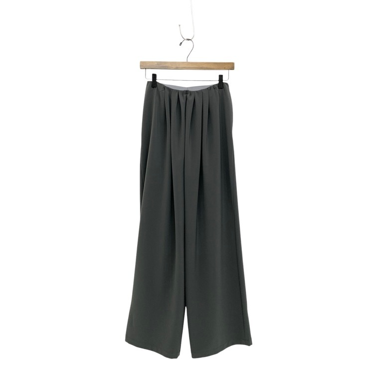 未使用品 2024AW RIM.ARK リムアーク Relax comfy PT タックワイドパンツ グレー 36 460HAL31-0461