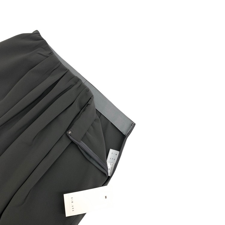 未使用品 2024AW RIM.ARK リムアーク Relax comfy PT タックワイドパンツ グレー 36 460HAL31-0461