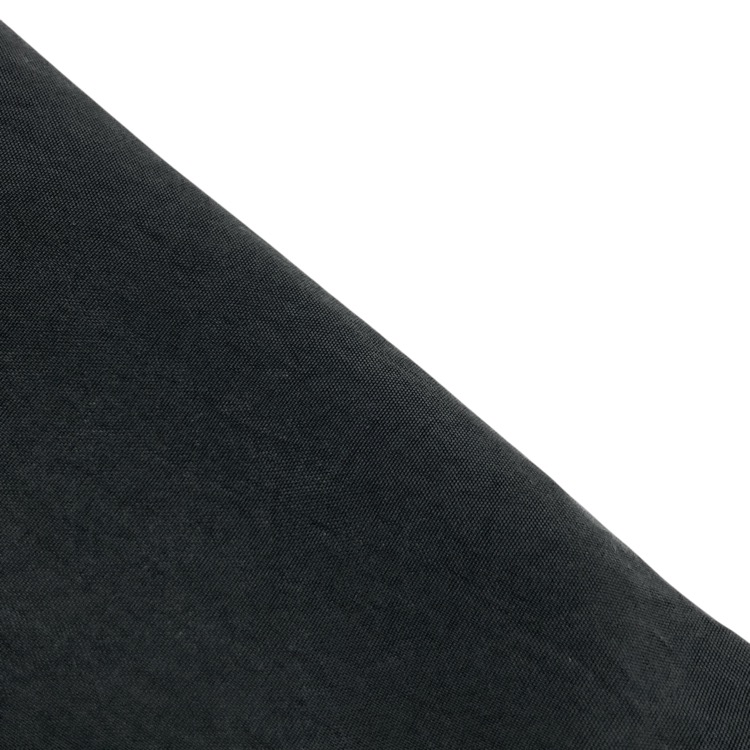 Mame Kurogouchi マメクロゴウチ Fibrillated V-Neck Shirt ヴィンテージ調Vネックシャツブラウス ブラック 2 MM24FW-SH063