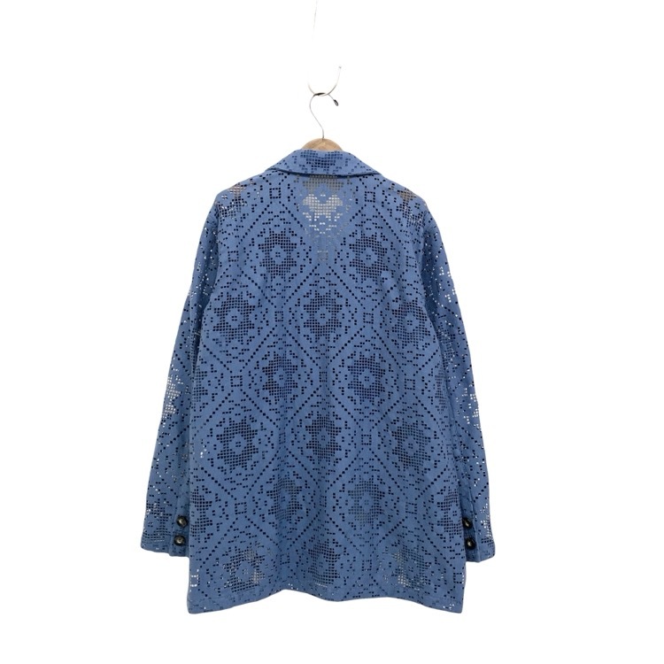 2024AW AKIRANAKA アキラナカ Roberta lace JK オーバーサイズレースジャケット ブルー 2 AR2409